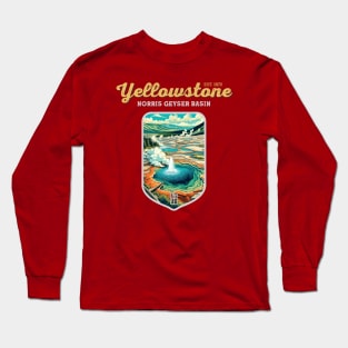 USA - NATIONAL PARK - YELLOWSTONE - Norris Geyser Basin - 3 Long Sleeve T-Shirt